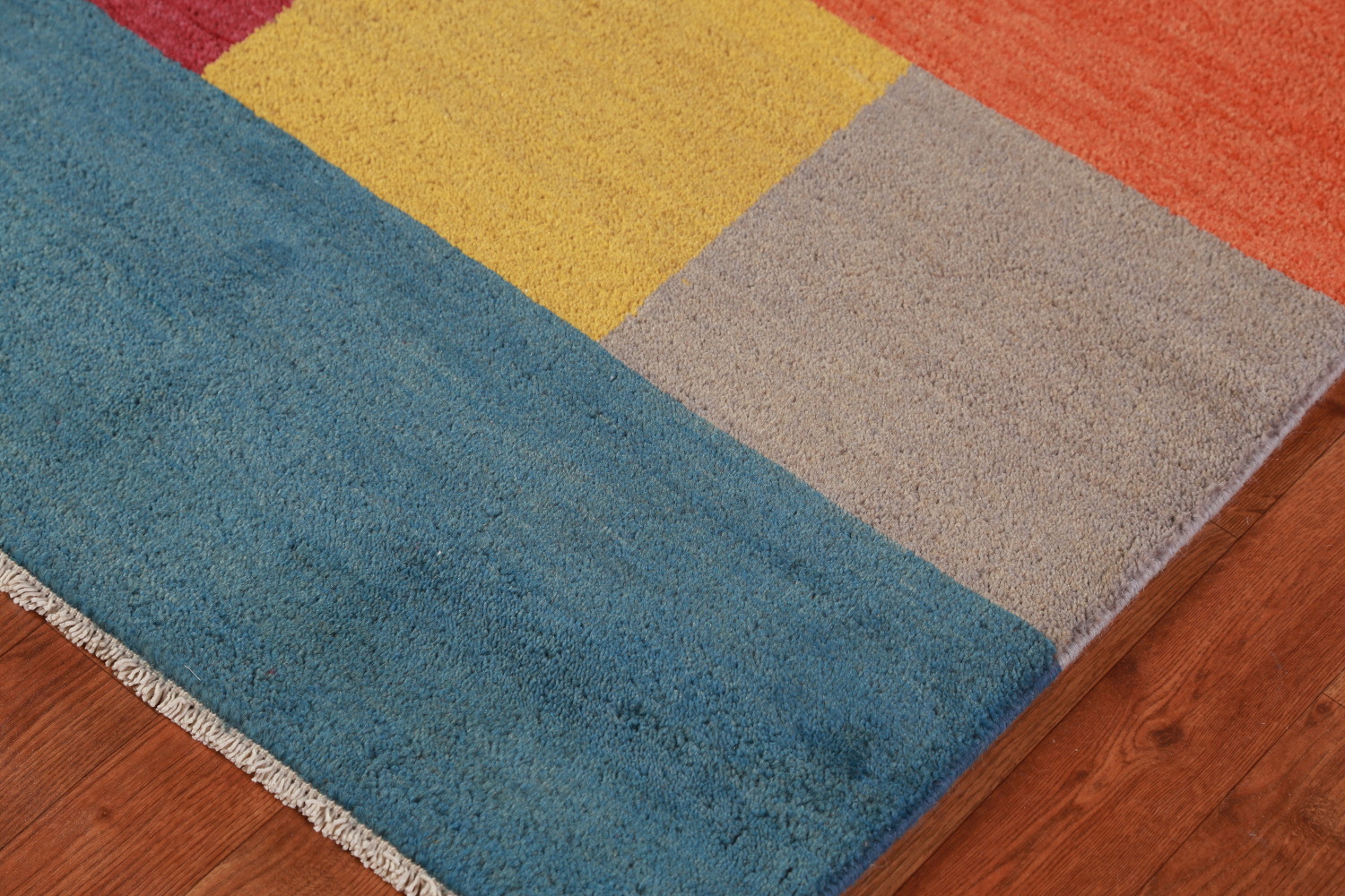 Modern Wool Gabbeh Oriental Area Rug 5x8