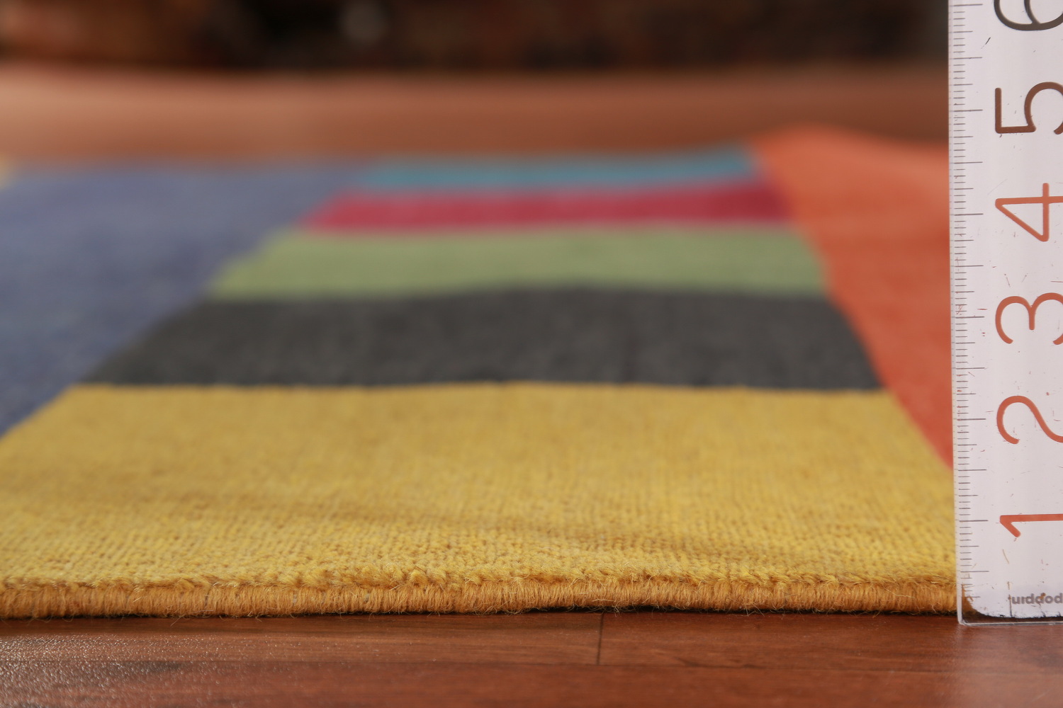 Modern Wool Gabbeh Oriental Area Rug 5x8