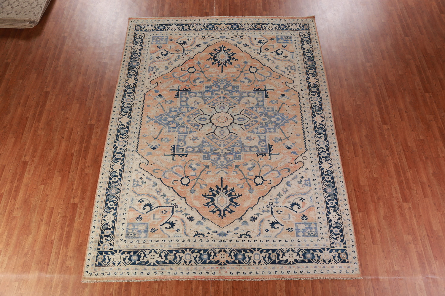 Vegetable Dye Wool Heriz Serapi Oriental Area Rug 9x12