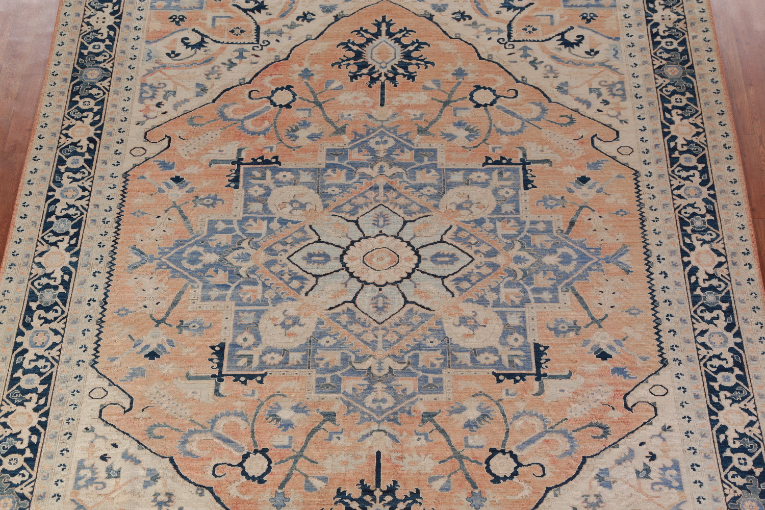 Vegetable Dye Wool Heriz Serapi Oriental Area Rug 9x12