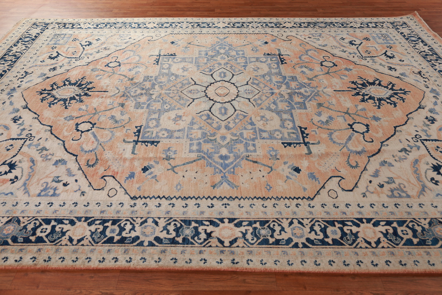 Vegetable Dye Wool Heriz Serapi Oriental Area Rug 9x12