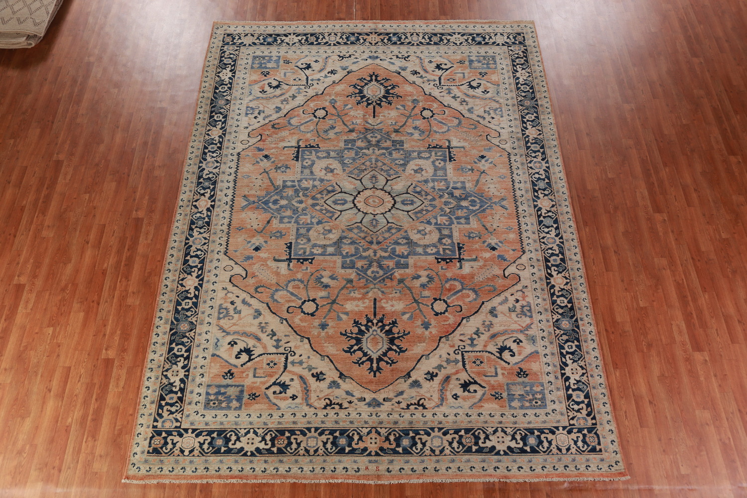 Vegetable Dye Wool Heriz Serapi Oriental Area Rug 9x12