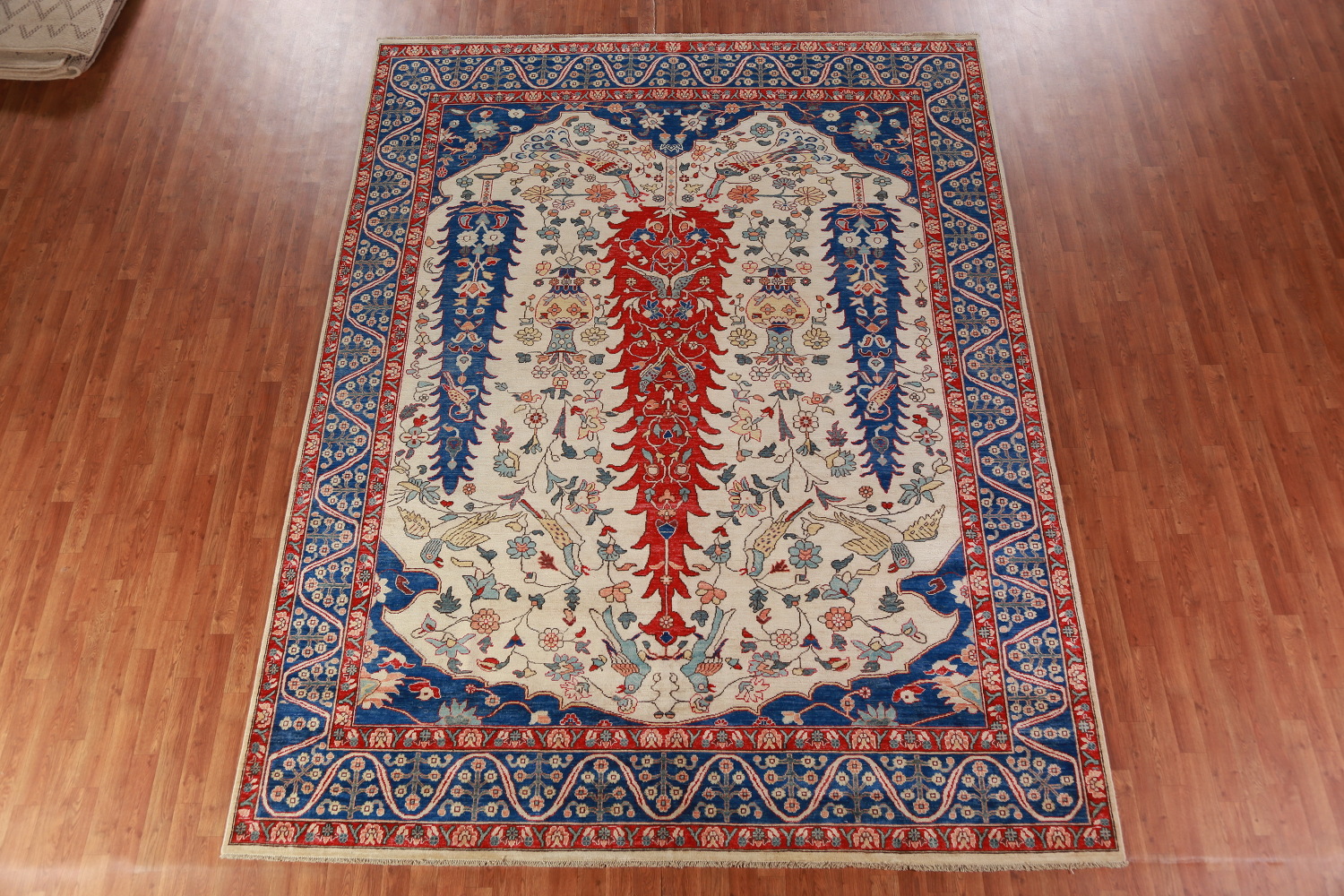 Vegetable Dye Animals Design Ziegler Oriental Area Rug 9x12