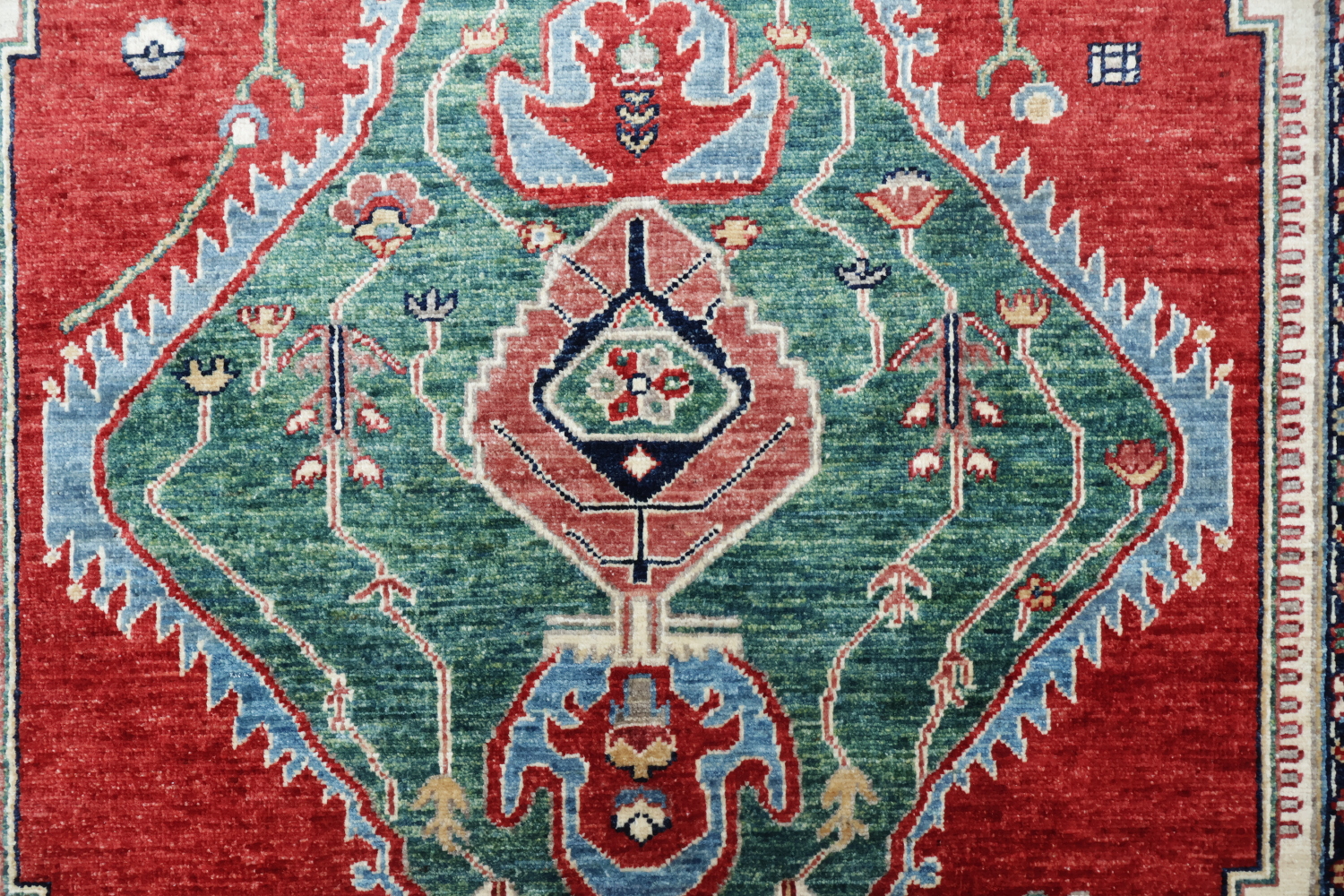 Vegetable Dye Heriz Serapi Oriental Rug 5x7