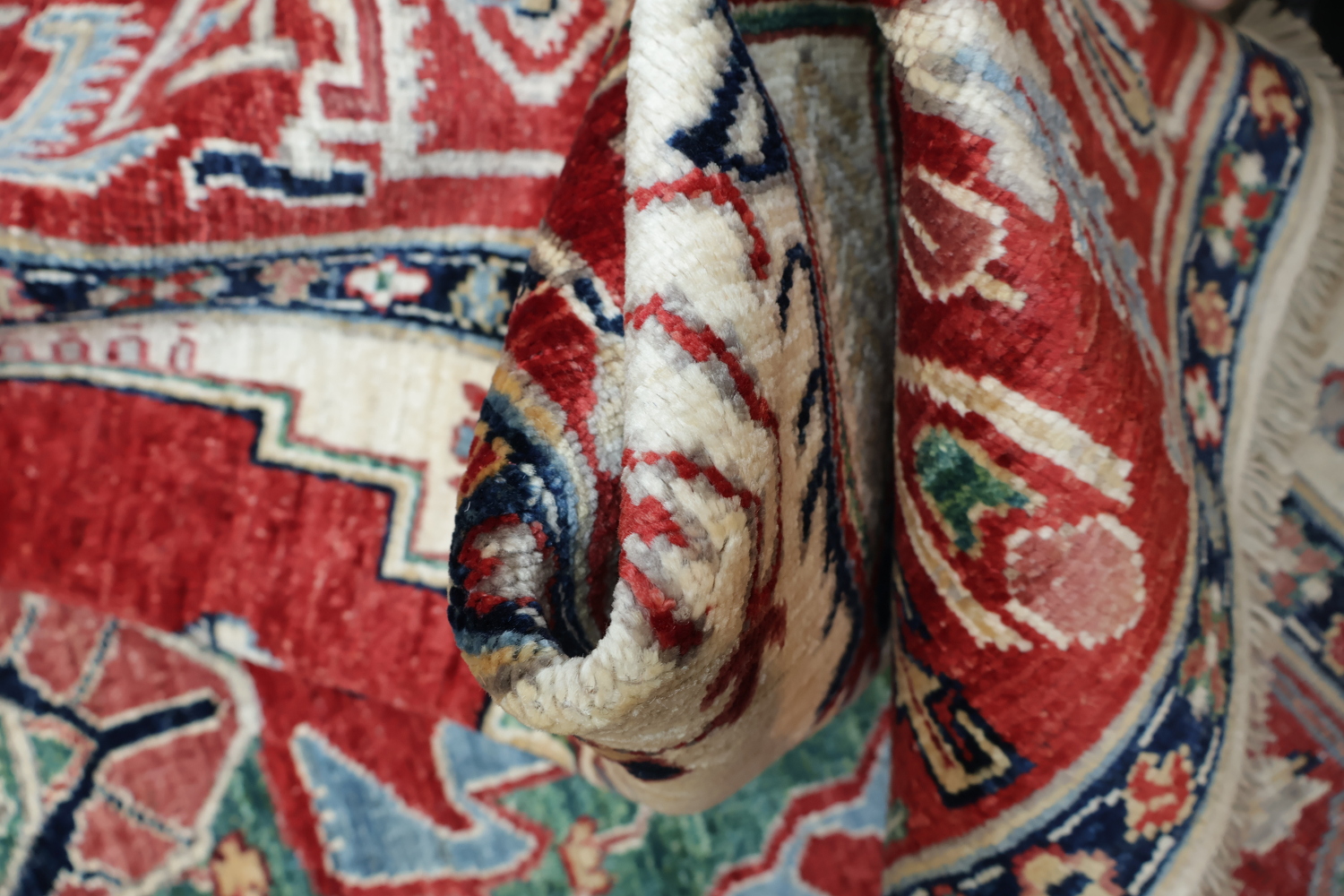 Vegetable Dye Heriz Serapi Oriental Rug 5x7