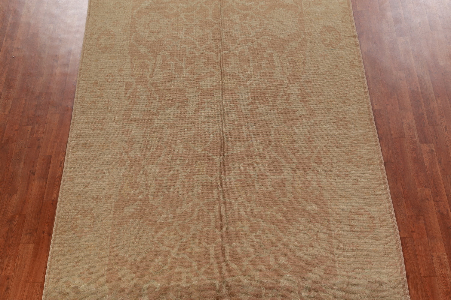 Vegetable Dye Floral Oushak Oriental Large Rug 7x16