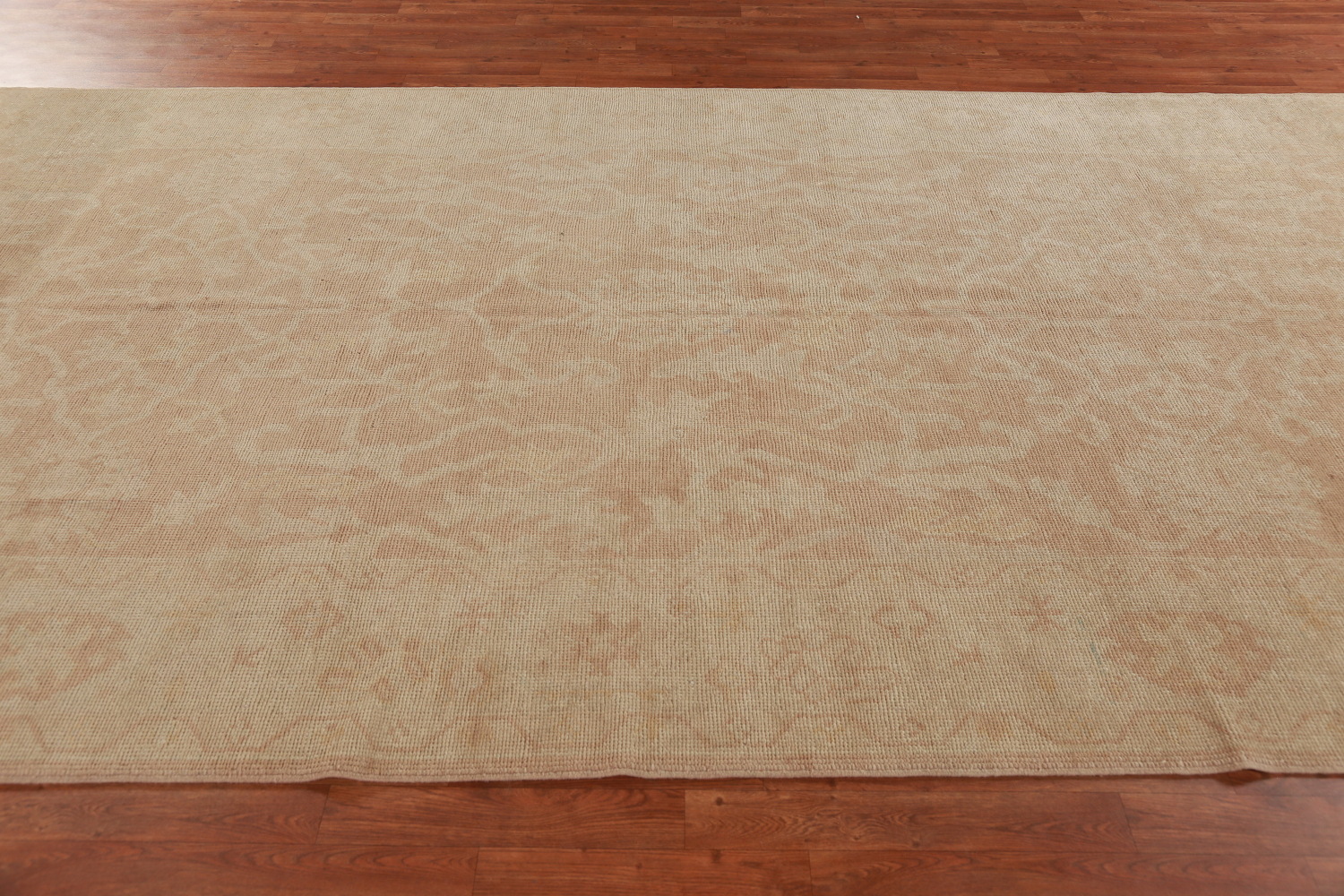 Vegetable Dye Floral Oushak Oriental Large Rug 7x16