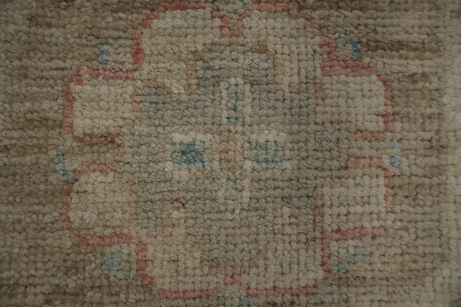 Soft Color Palette Oushak Area Rug 9x12 with Intricate Patterns