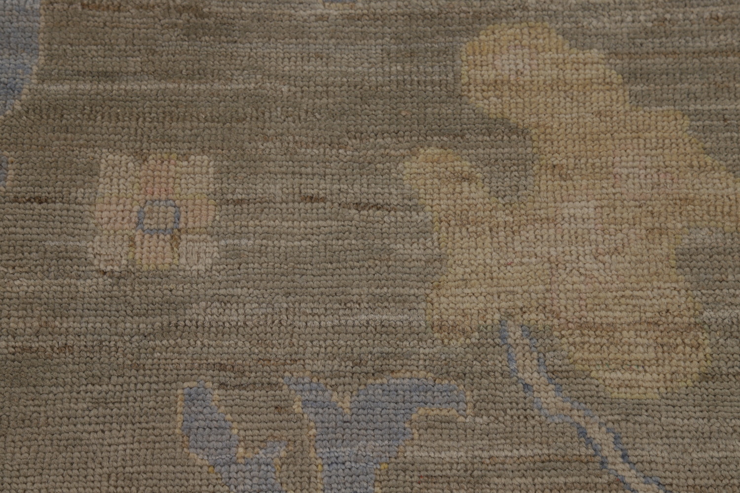 Vegetable Dye Floral Oushak Turkish Large Rug 10x14
