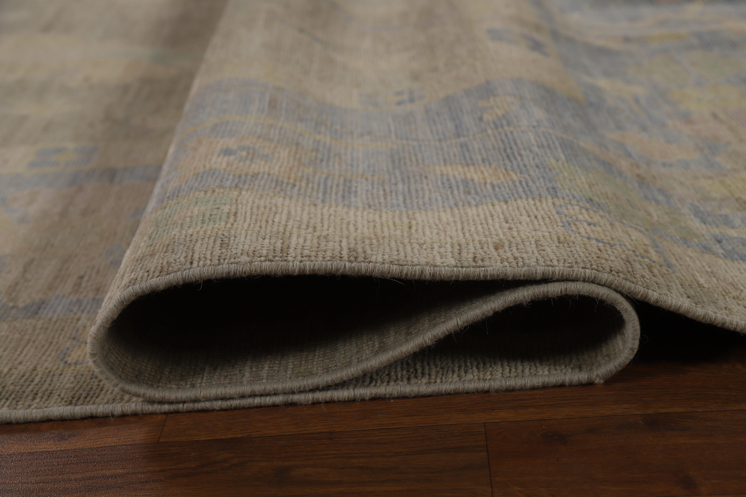 Vegetable Dye Floral Oushak Turkish Large Rug 10x14