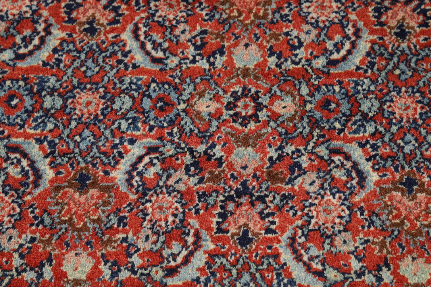 Antique Vegetable Dye Senneh Persian Area Rug 9x12