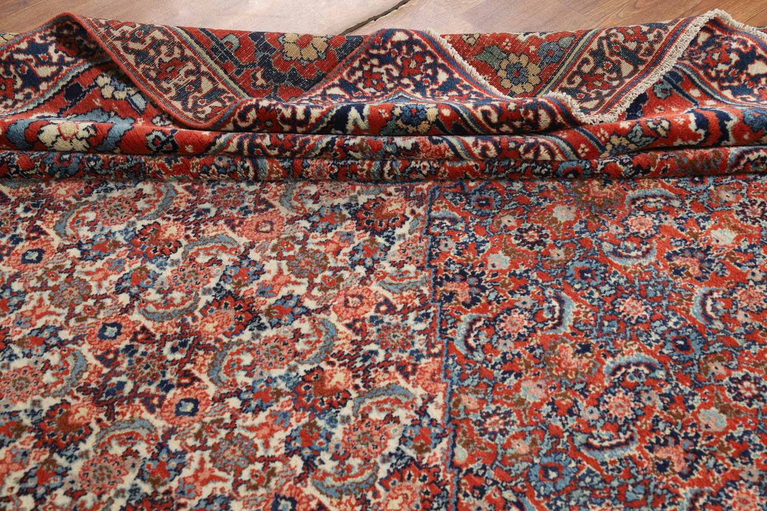 Antique Vegetable Dye Senneh Persian Area Rug 9x12