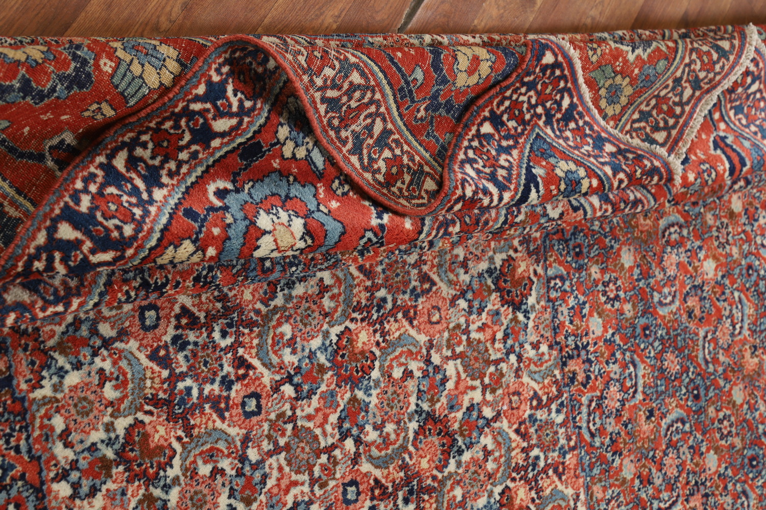 Antique Vegetable Dye Senneh Persian Area Rug 9x12