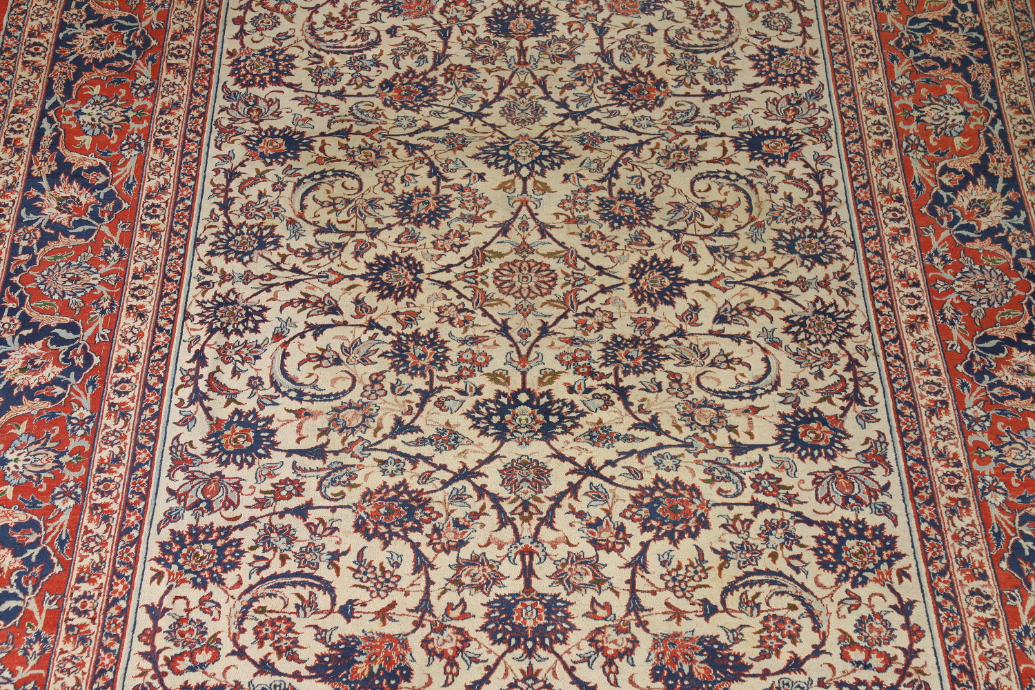 Vegetable Dye Antique Isfahan Persian Area Rug 9x12