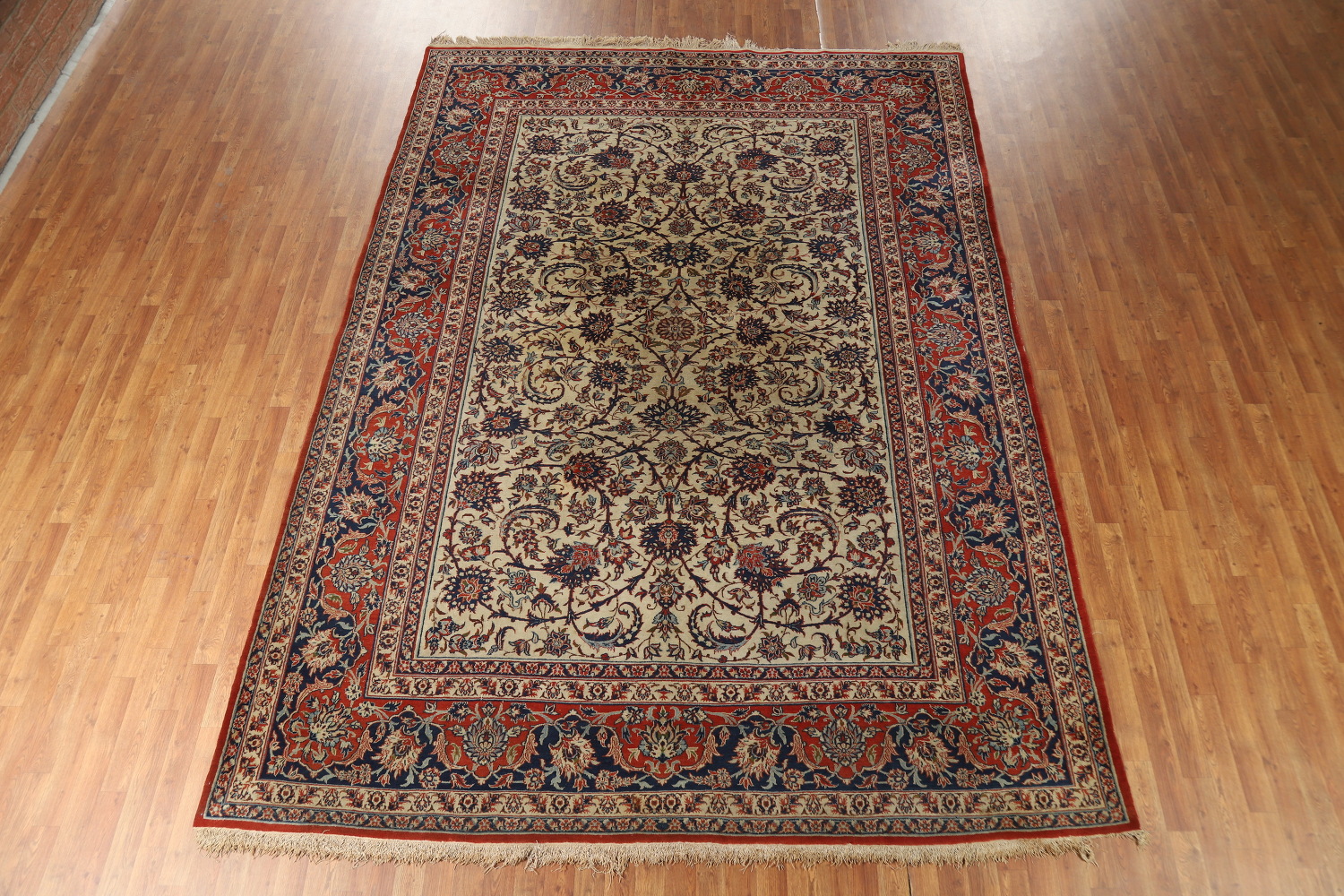 Vegetable Dye Antique Isfahan Persian Area Rug 9x12
