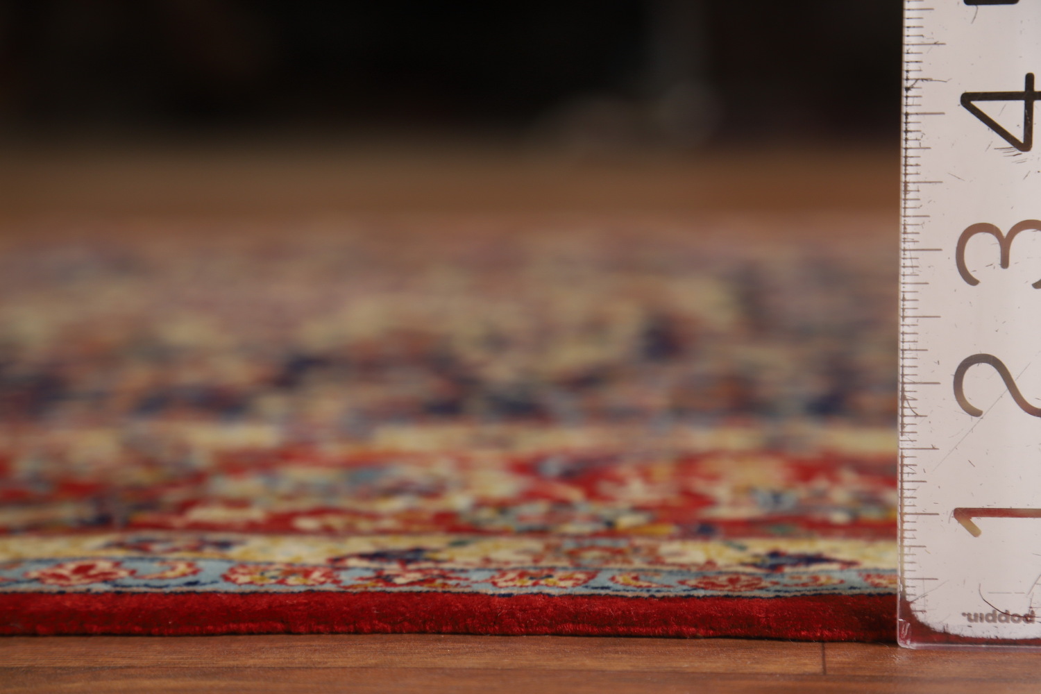 Vegetable Dye Vintage Signed Isfahan Persian Rug 5x7