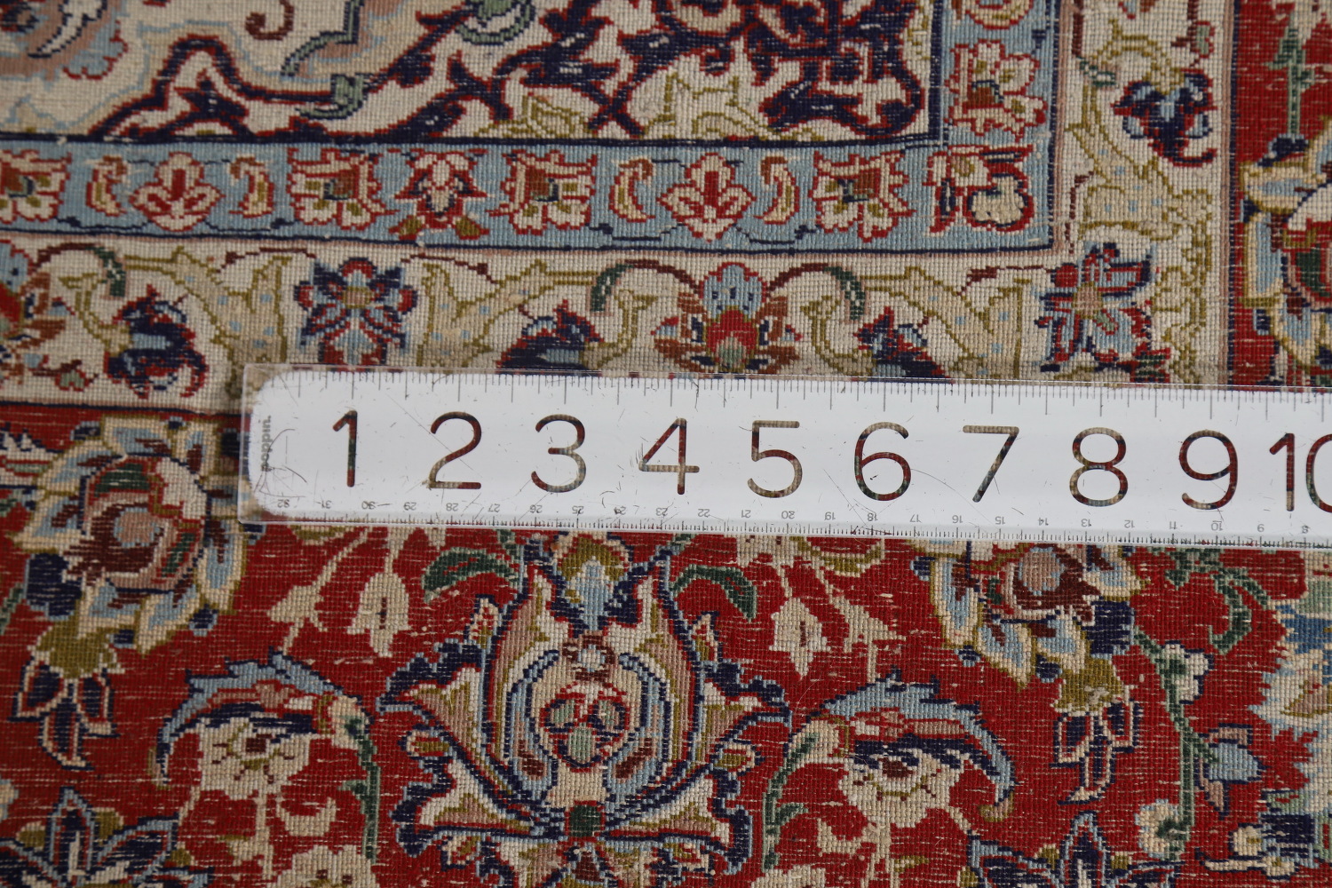 Vegetable Dye Vintage Signed Isfahan Persian Rug 5x7