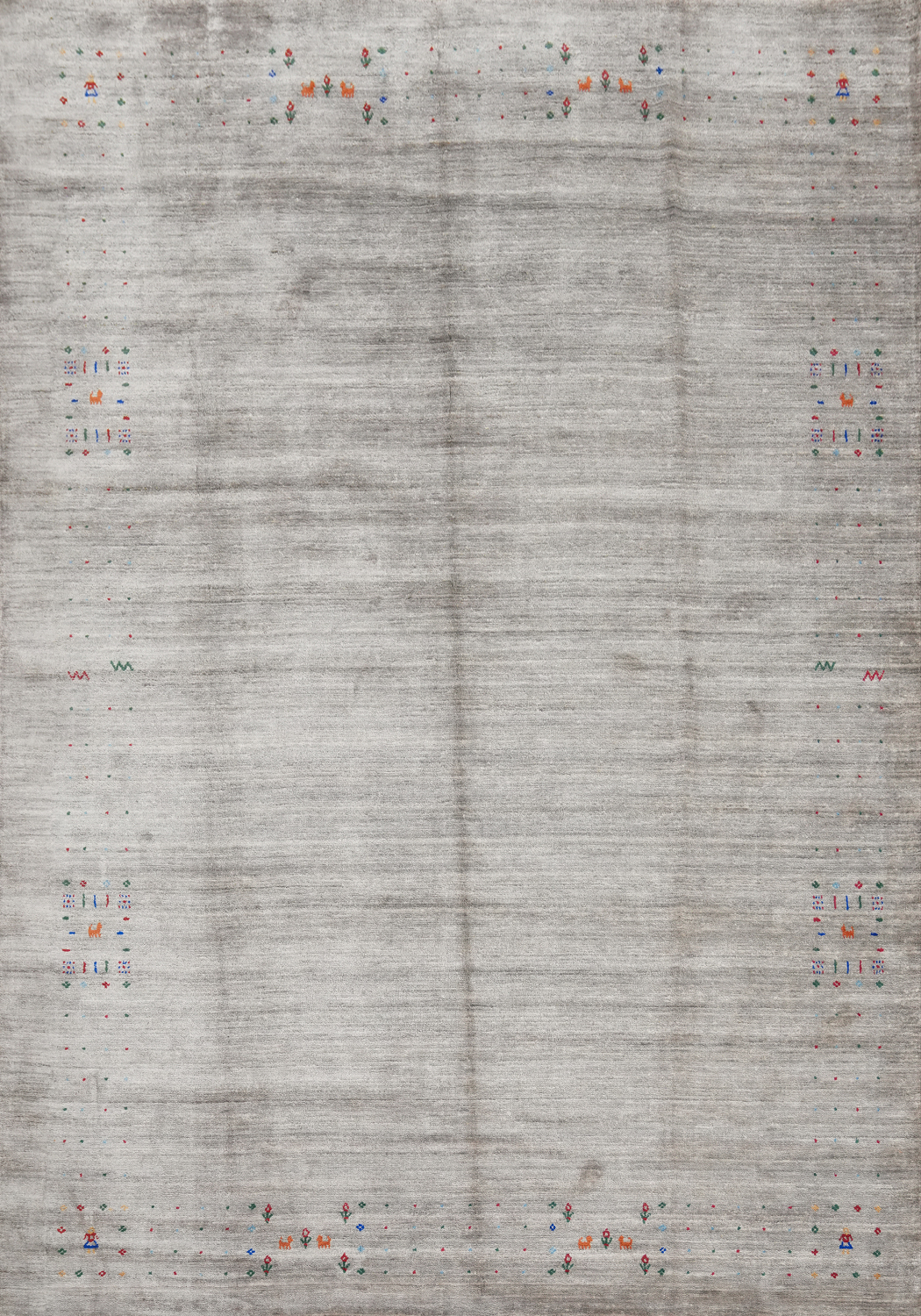 Tribal Wool Gabbeh Indian Area Rug 9x12