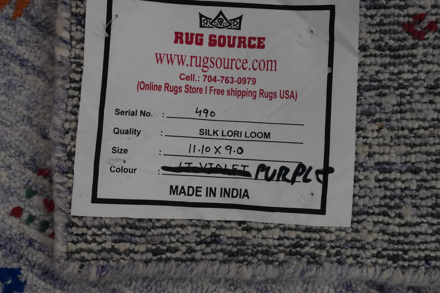 Handmade Gabbeh Oriental Area Rug 9x12