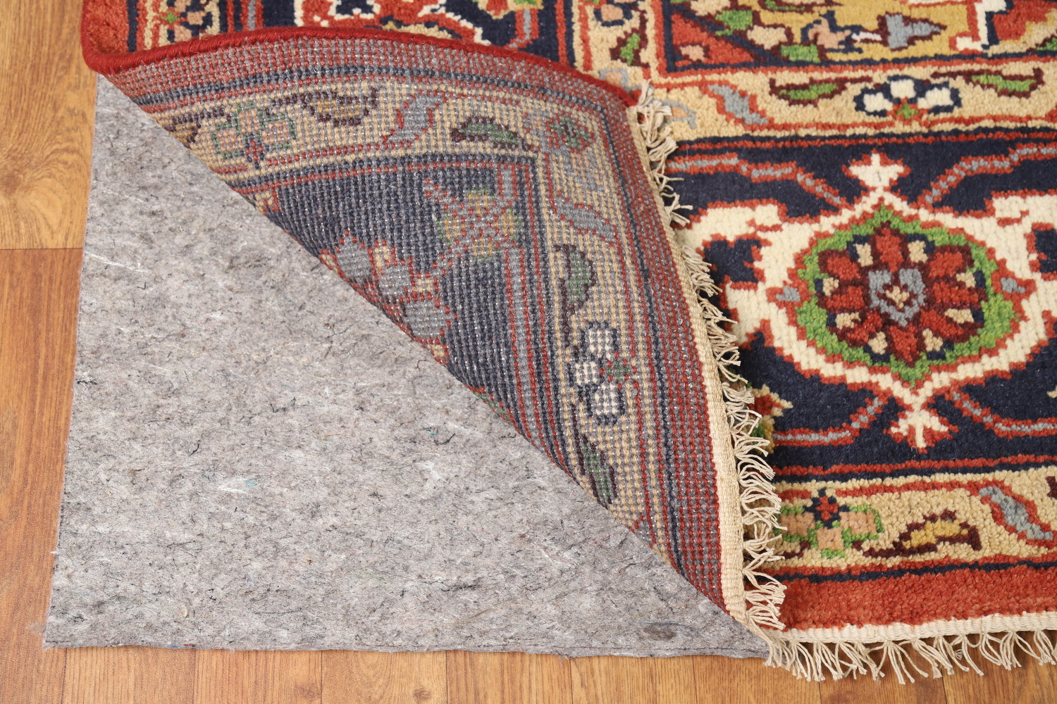 Orange Medallion Heriz Serapi Indian Area Rug 9x12