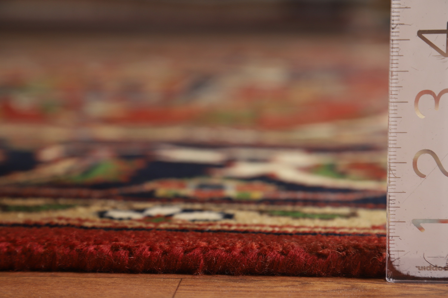 Orange Medallion Heriz Serapi Indian Area Rug 9x12