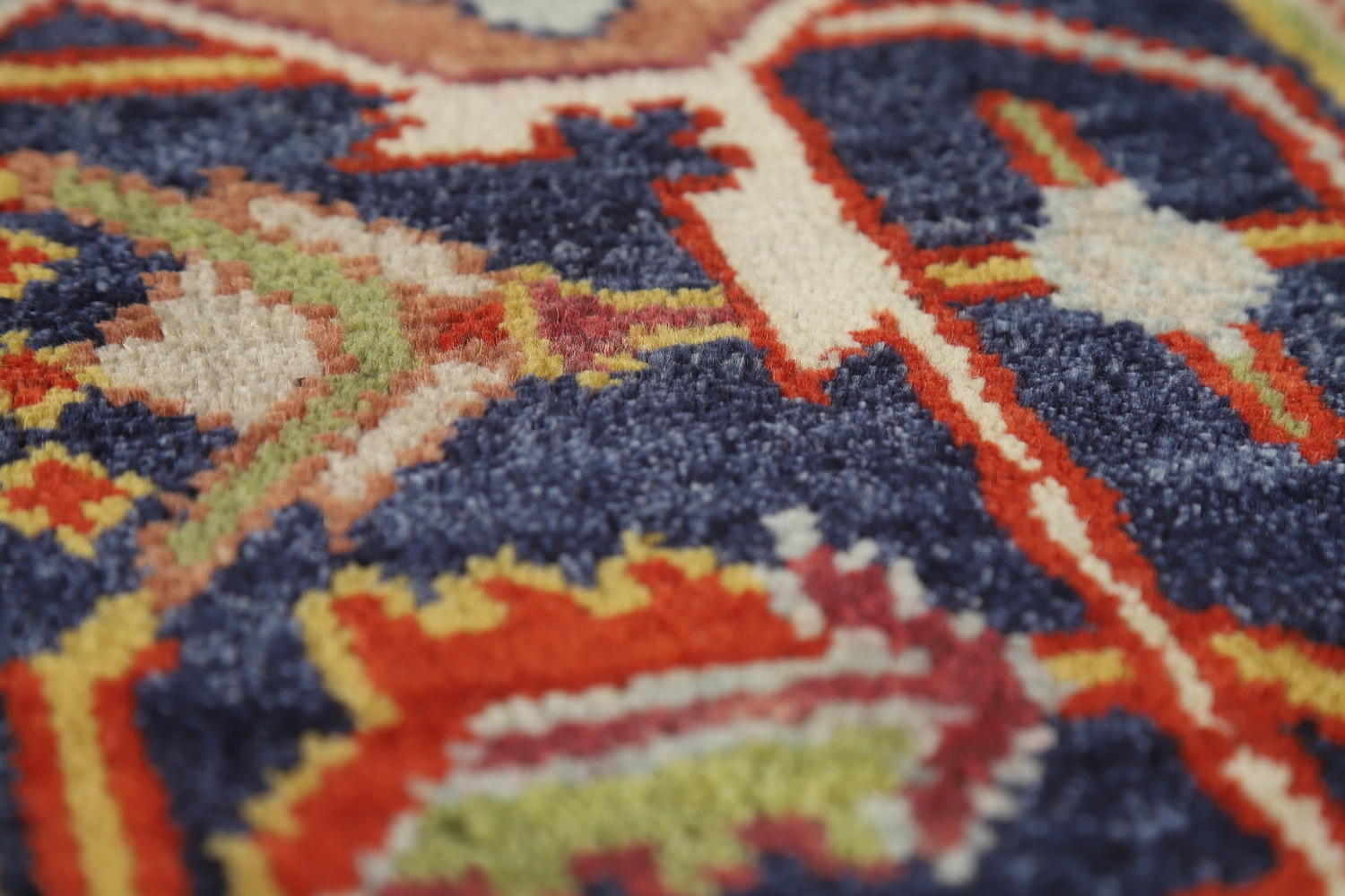 Wool Medallion Heriz Serapi Indian Area Rug 9x12