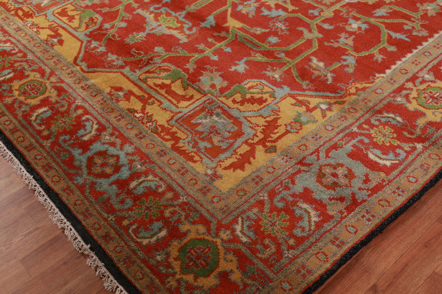Handmade Heriz Serapi Indian Area Rug 9x12