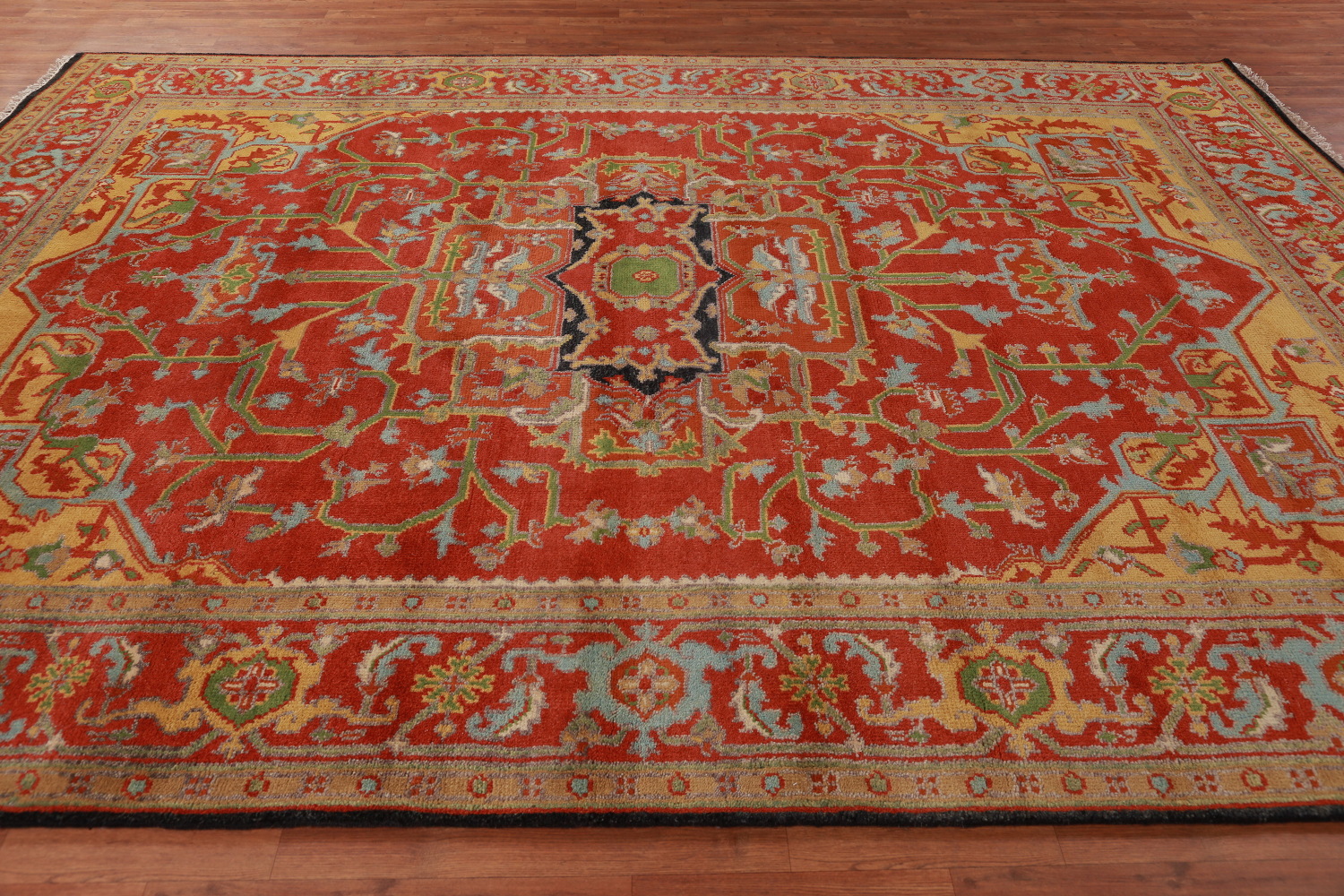Handmade Heriz Serapi Indian Area Rug 9x12