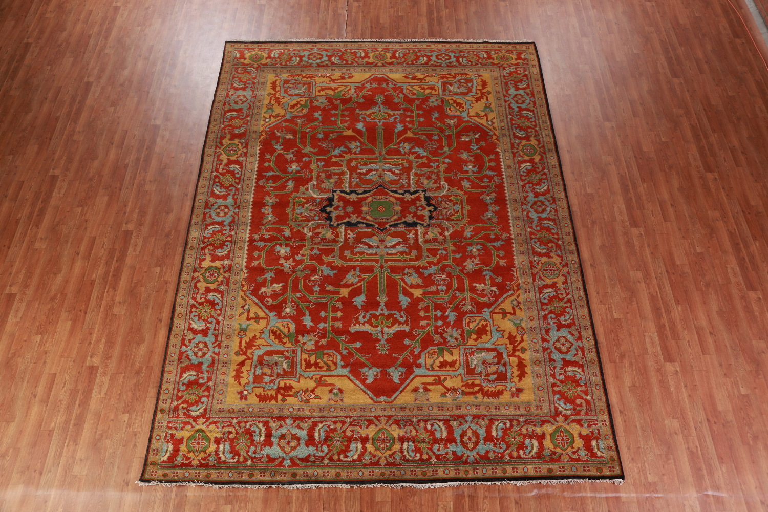 Handmade Heriz Serapi Indian Area Rug 9x12