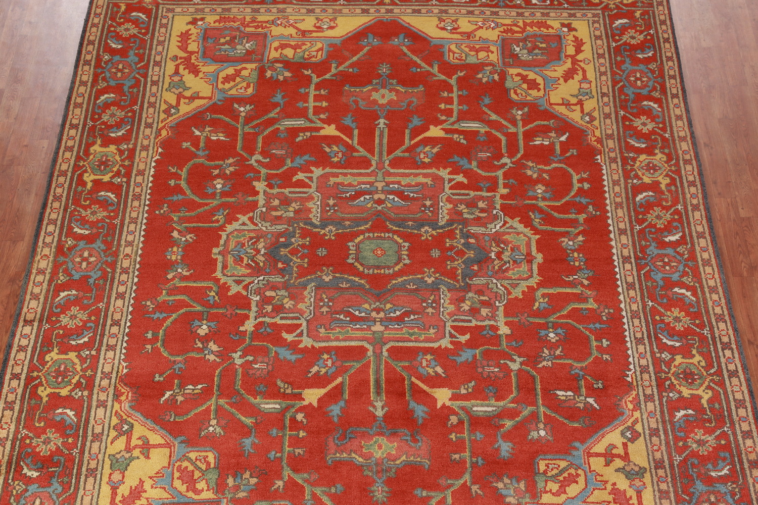 Handmade Heriz Serapi Indian Area Rug 9x12