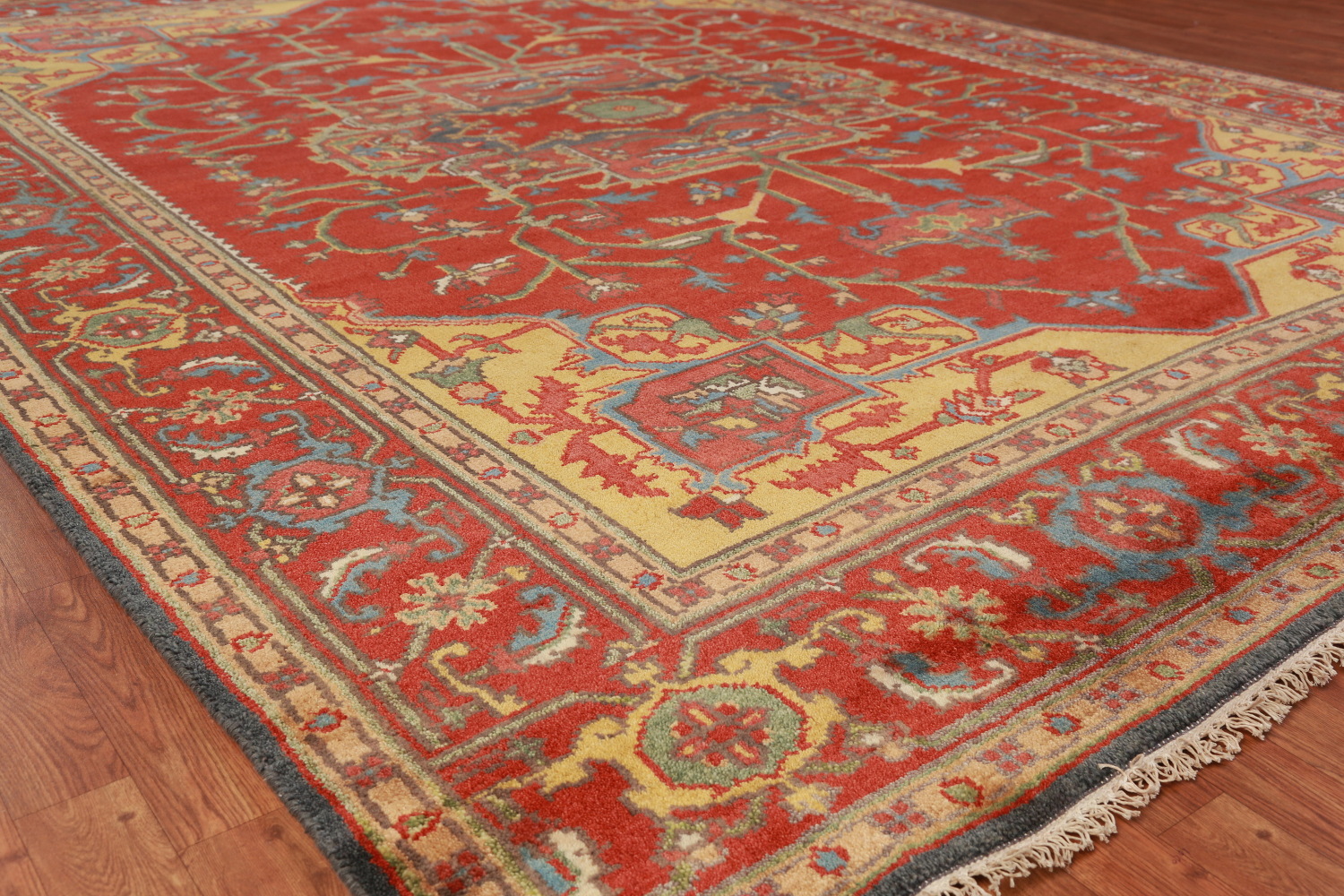 Handmade Heriz Serapi Indian Area Rug 9x12