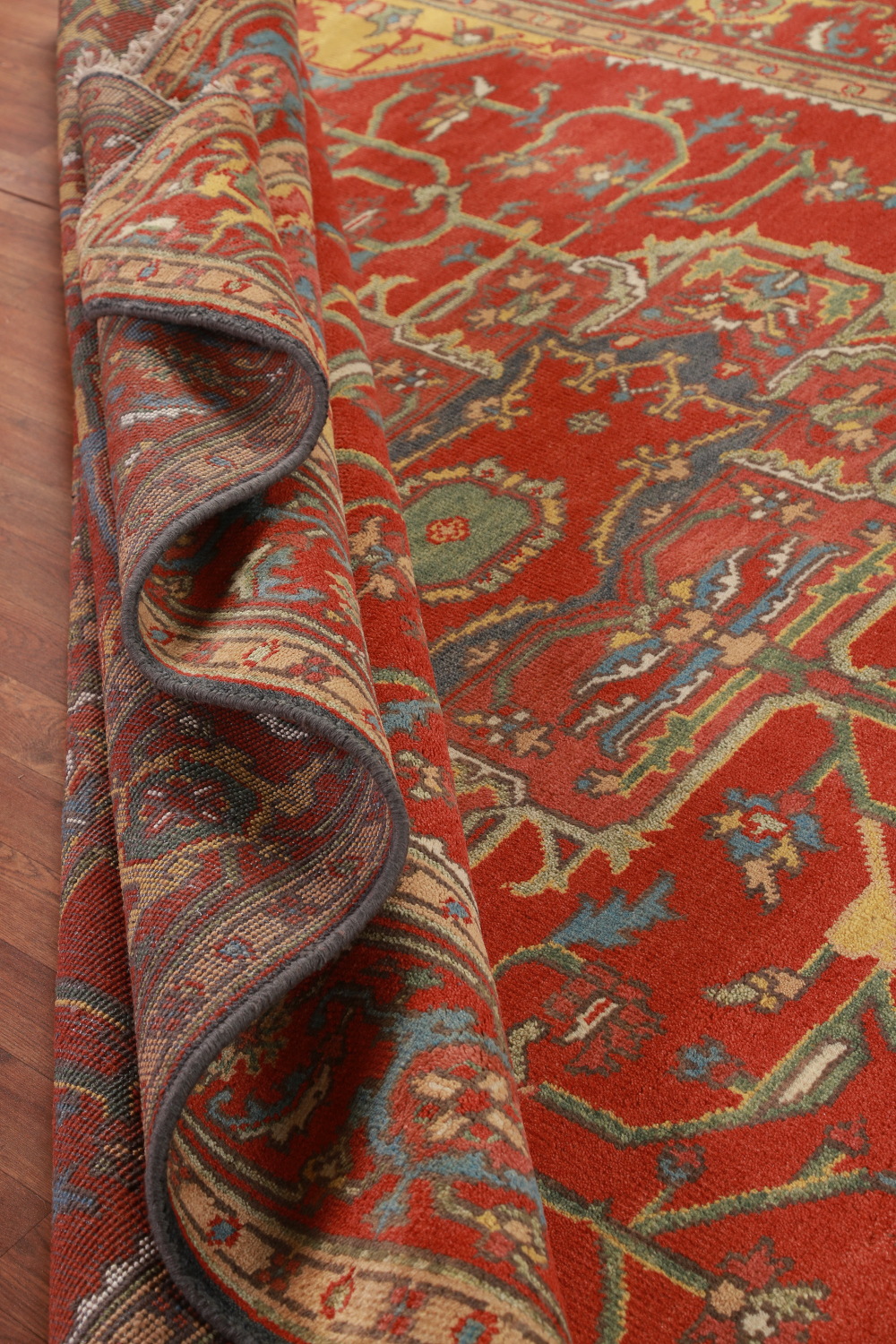 Handmade Heriz Serapi Indian Area Rug 9x12