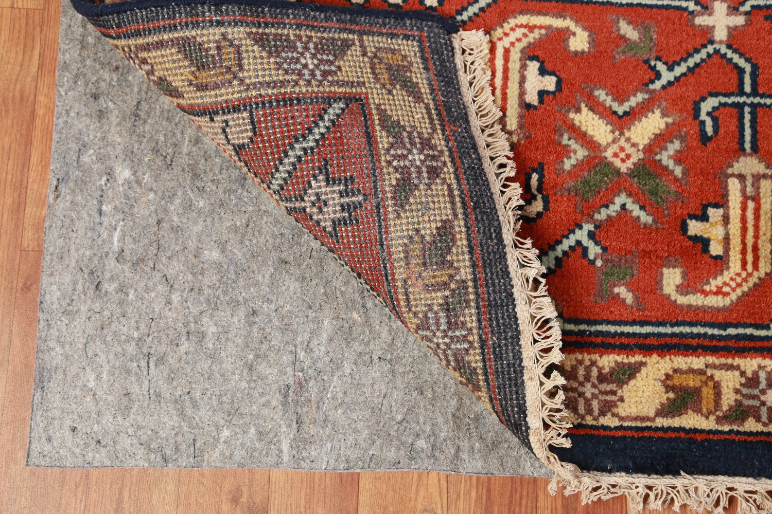 Geometric Heriz Serapi Indian Large Rug 10x14