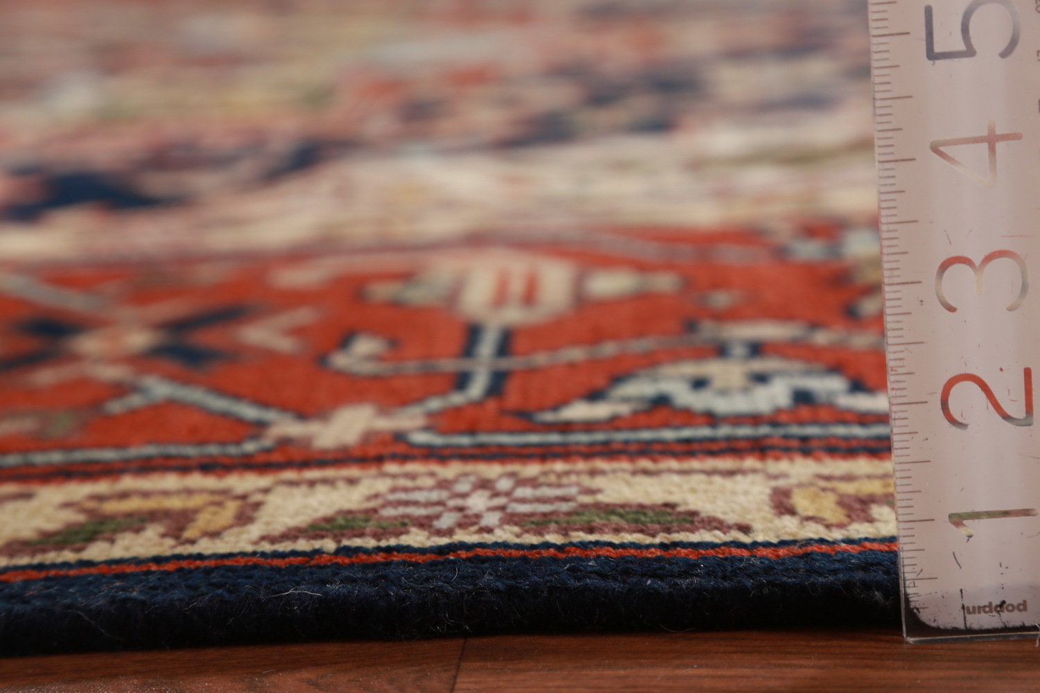 Geometric Heriz Serapi Indian Large Rug 10x14