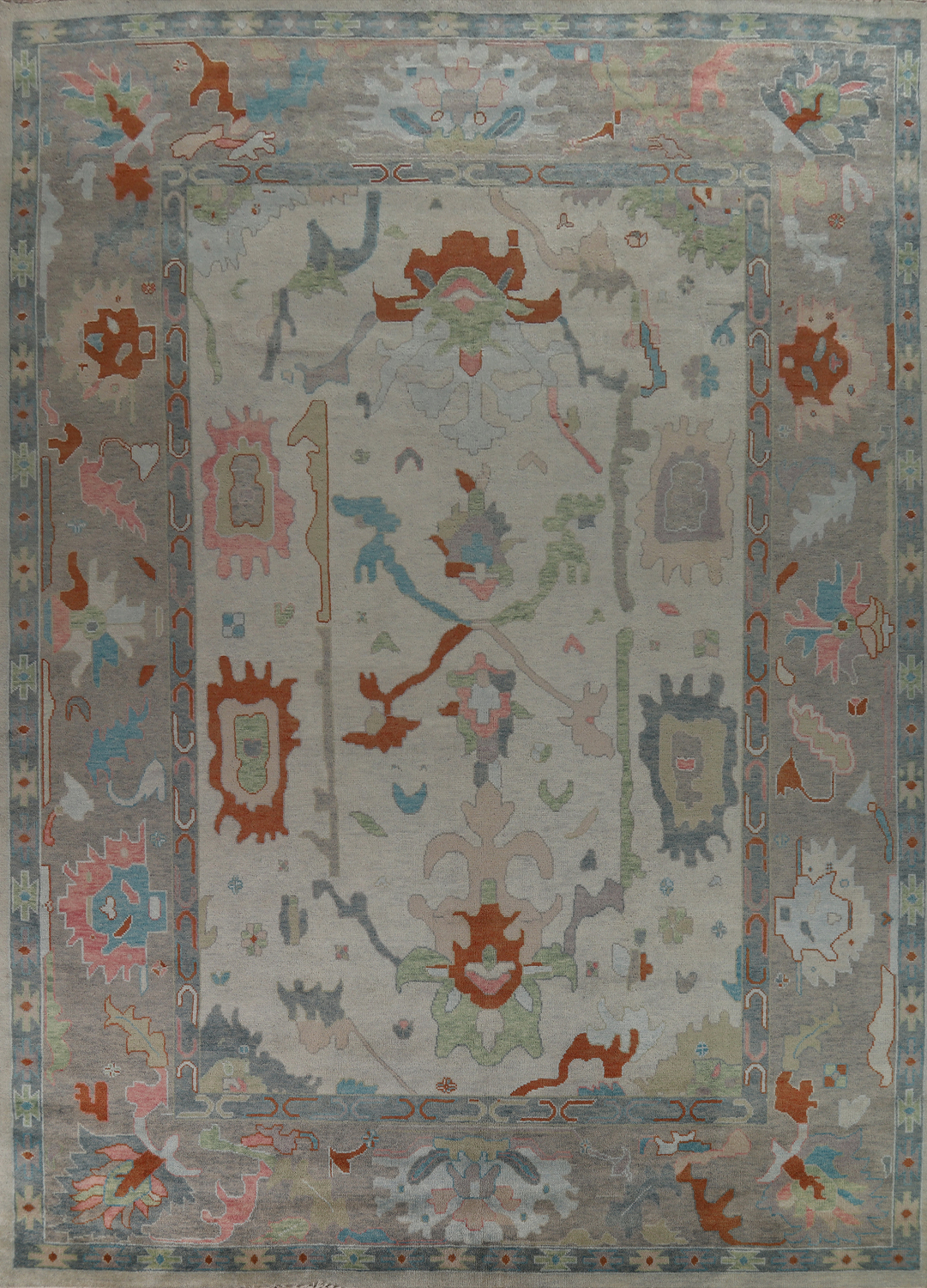 Handmade Wool Oushak Indian Large Rug 12x15