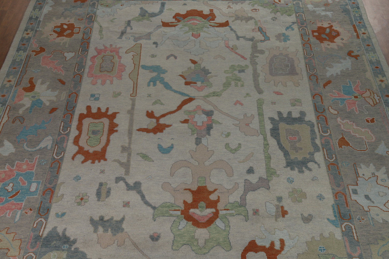 Handmade Wool Oushak Indian Large Rug 12x15