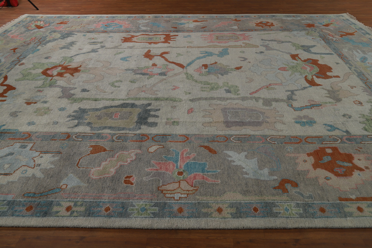 Handmade Wool Oushak Indian Large Rug 12x15