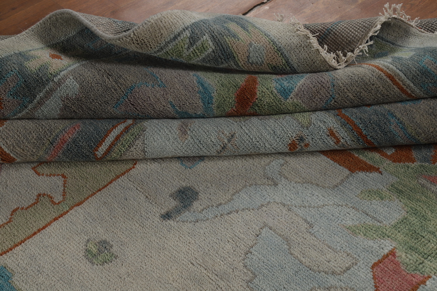 Handmade Wool Oushak Indian Large Rug 12x15