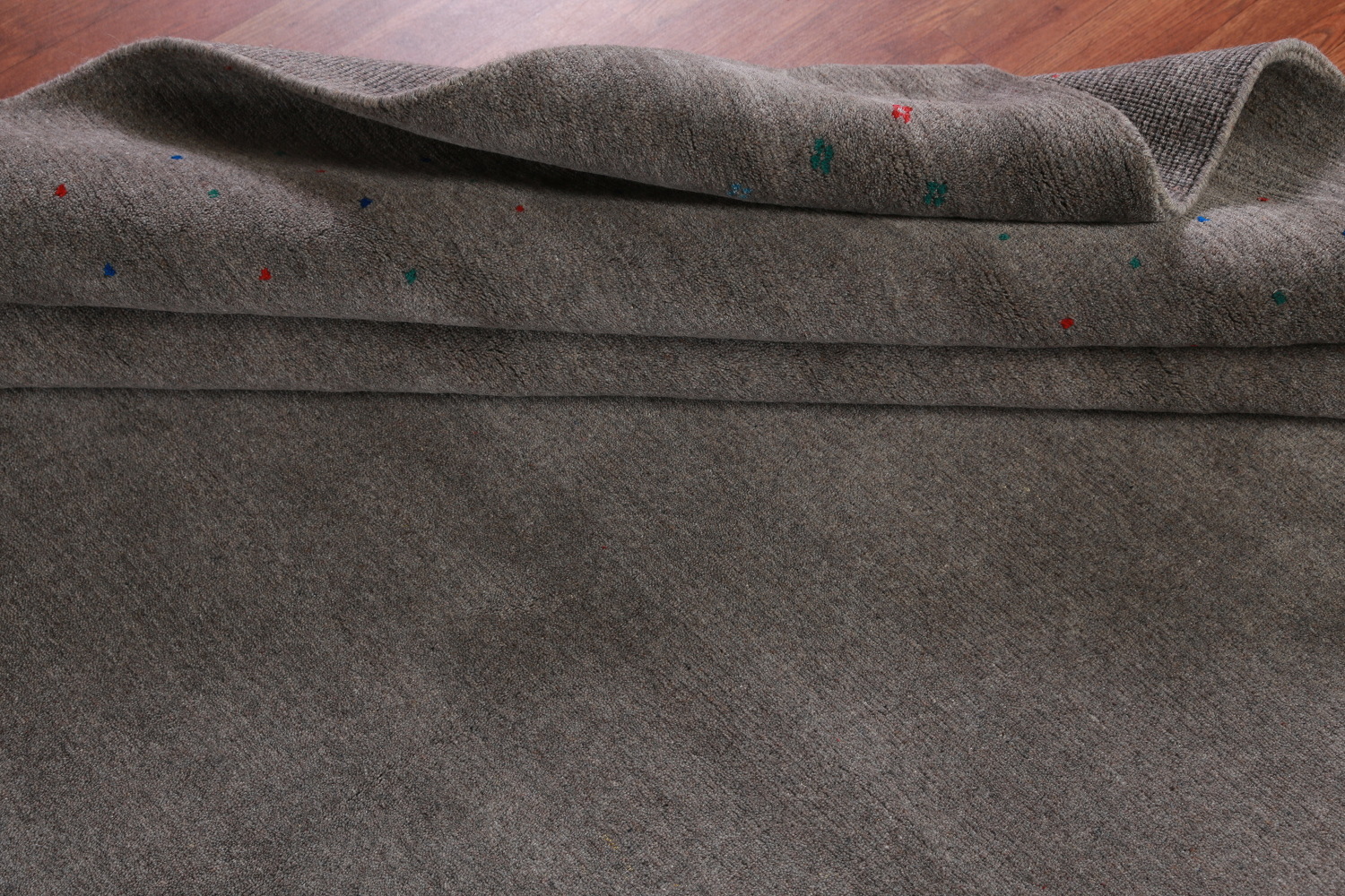 Gray Wool Tribal Gabbeh Indian Area Rug 9x12
