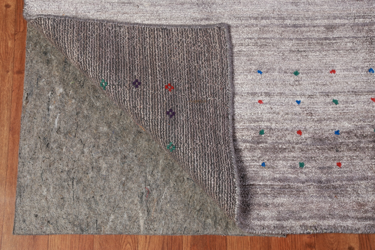 Gray Wool Gabbeh Indian Area Rug 9x12