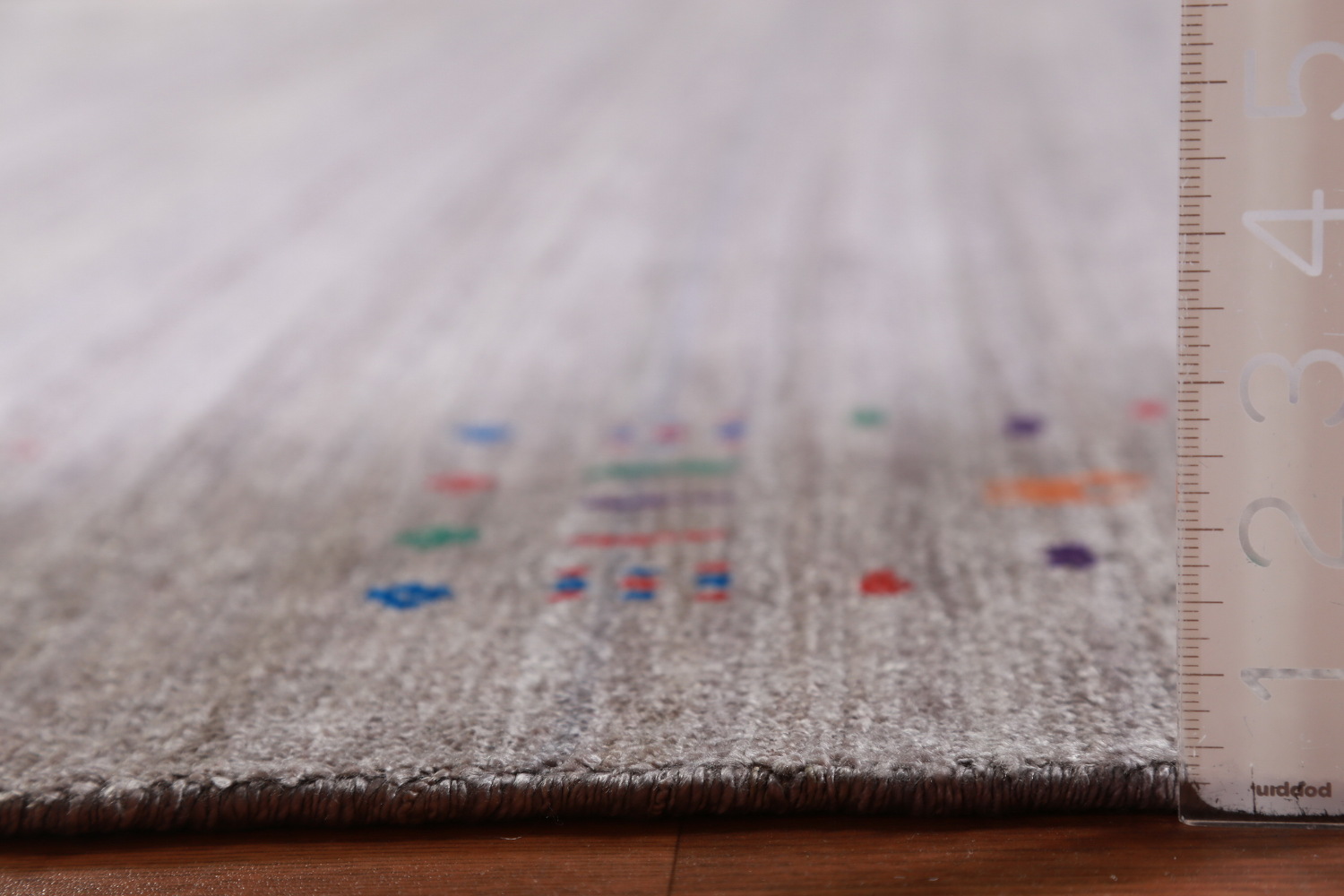Gray Wool Gabbeh Indian Area Rug 9x12