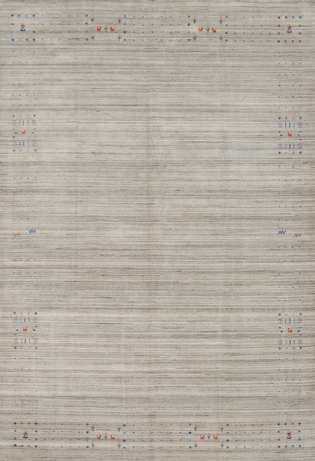 Tribal Gabbeh Indian Area Rug 9x12