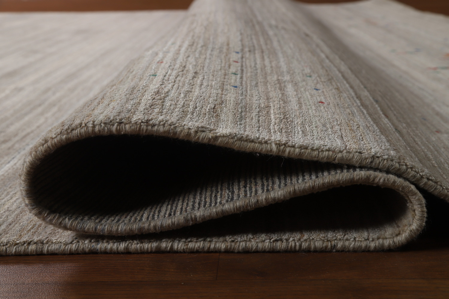 Striped Wool Gabbeh Indian Area Rug 9x12