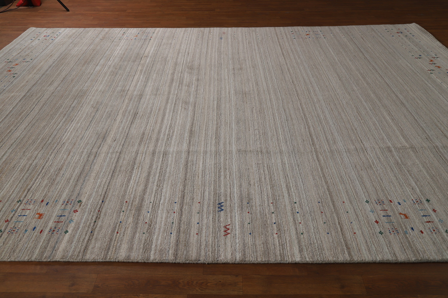 Striped Wool Gabbeh Indian Area Rug 9x12