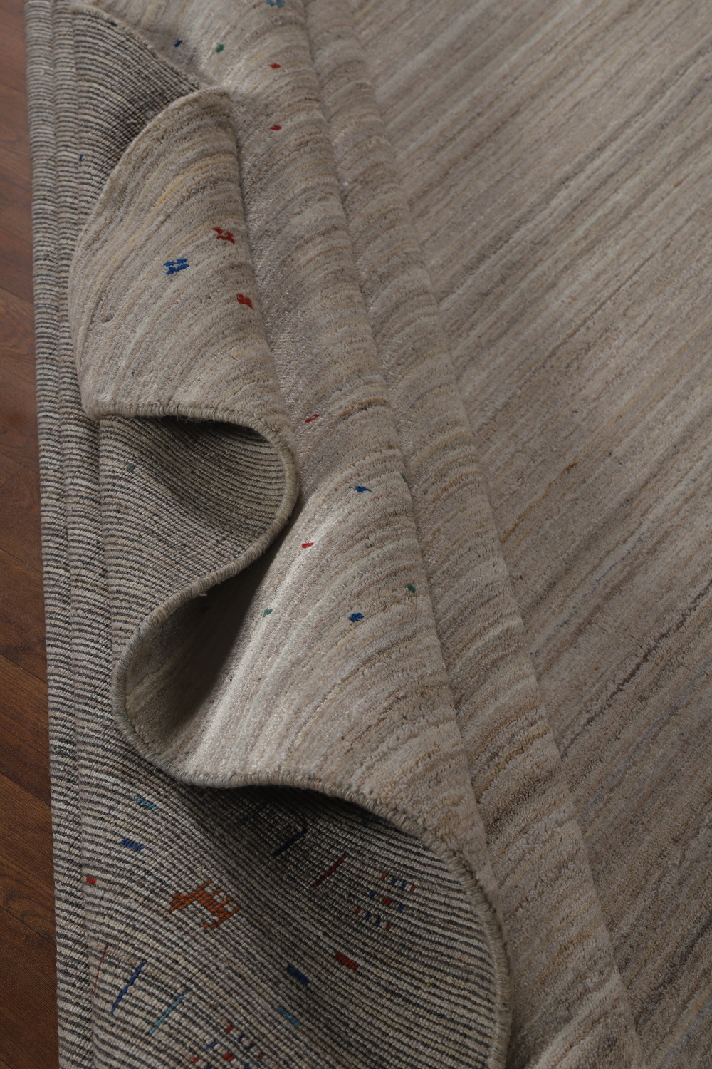 Striped Wool Gabbeh Indian Area Rug 9x12