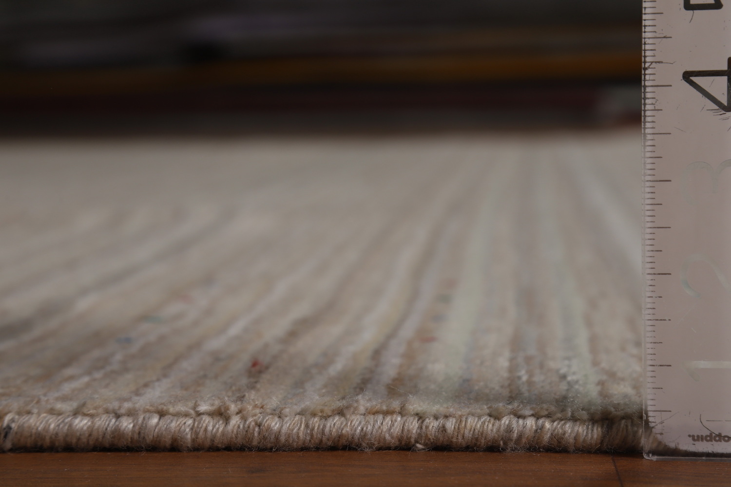 Striped Wool Gabbeh Indian Area Rug 9x12