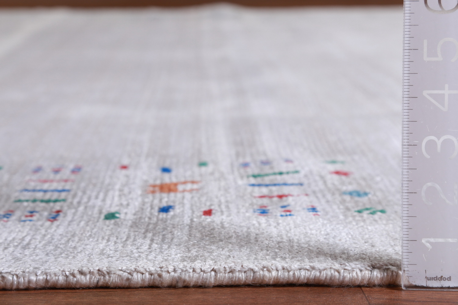 Silver Gray Silk Gabbeh Oriental Area Rug 9x12