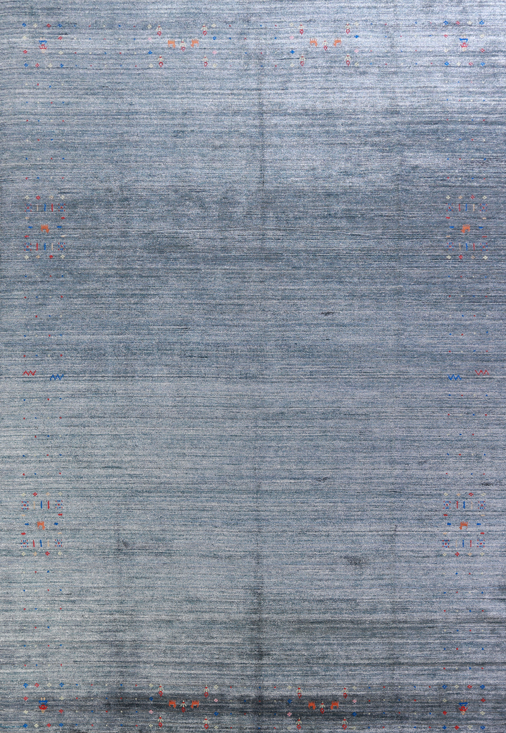 Handmade Silk Gabbeh Oriental Area Rug 9x11