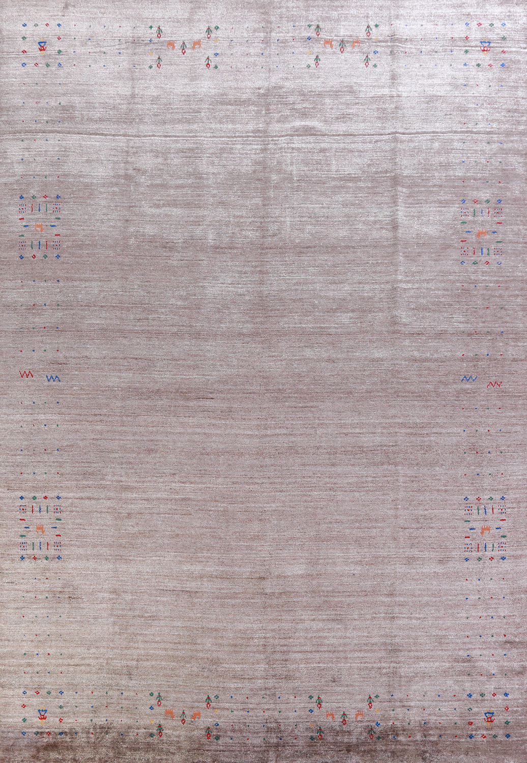 Silk Gabbeh Oriental Area Rug 9x12