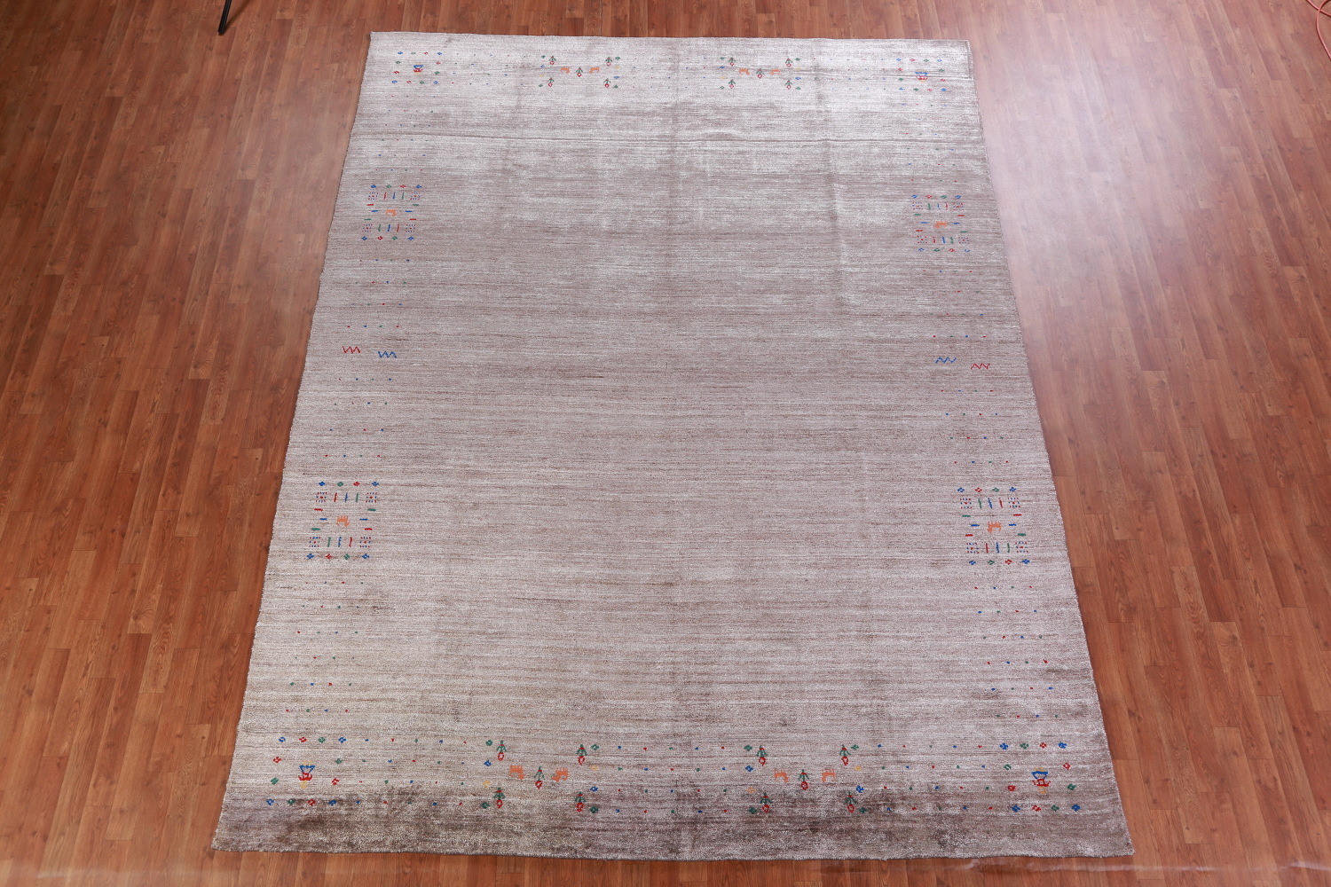 Silk Gabbeh Oriental Area Rug 9x12